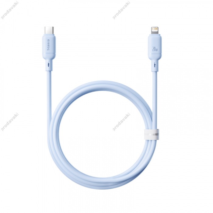 PD кабель Baseus Silky Series Type-C to Lightning 20W 1m Blue P10377700313-00