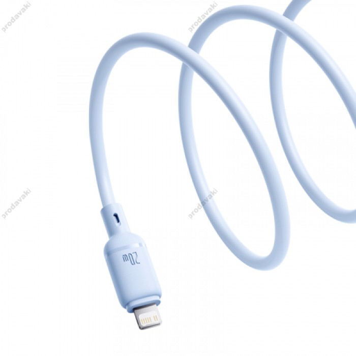 PD кабель Baseus Silky Series Type-C to Lightning 20W 1m Blue P10377700313-00
