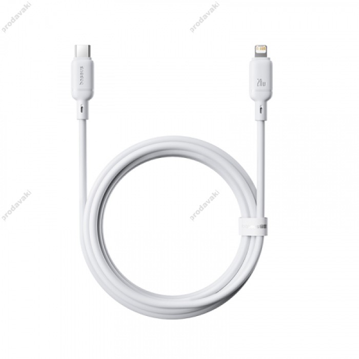 PD кабель Baseus Silky Series Type-C to Lightning 20W 2m White P10377700213-01