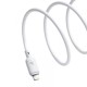 PD кабель Baseus Silky Series Type-C to Lightning 20W 2m White P10377700213-01