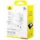 Мережевий зарядний пристрій Baseus Palm Type-C+USB 30W White P1011160A213-00