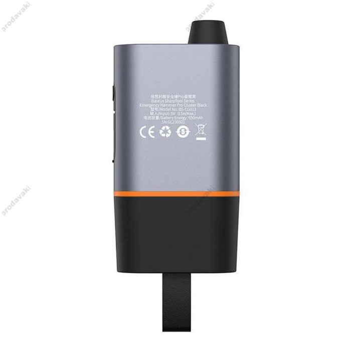 Автомобільний молоток - ніж для ремнів безпеки Baseus SharpTool Series Emergency Hammer Pro Black C10934401111-00