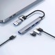 USB-Хаб Wiwu Wi-HB003 ZOLO 5в1 Type-C to USB3.0+2xUSB 2.0+SD+TF Grey