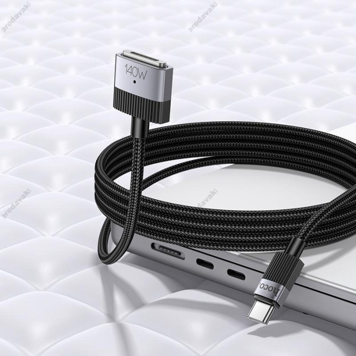 PD Кабель HOCO U141 Magnetic charging Cable Type-C to Mag3 1.8m 140W Black