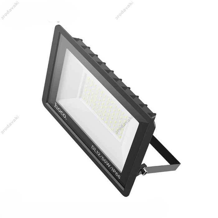 Лампа зовнішня HOCO DL12 Ultra thin outdoor LED flood light 50W IP66 Black