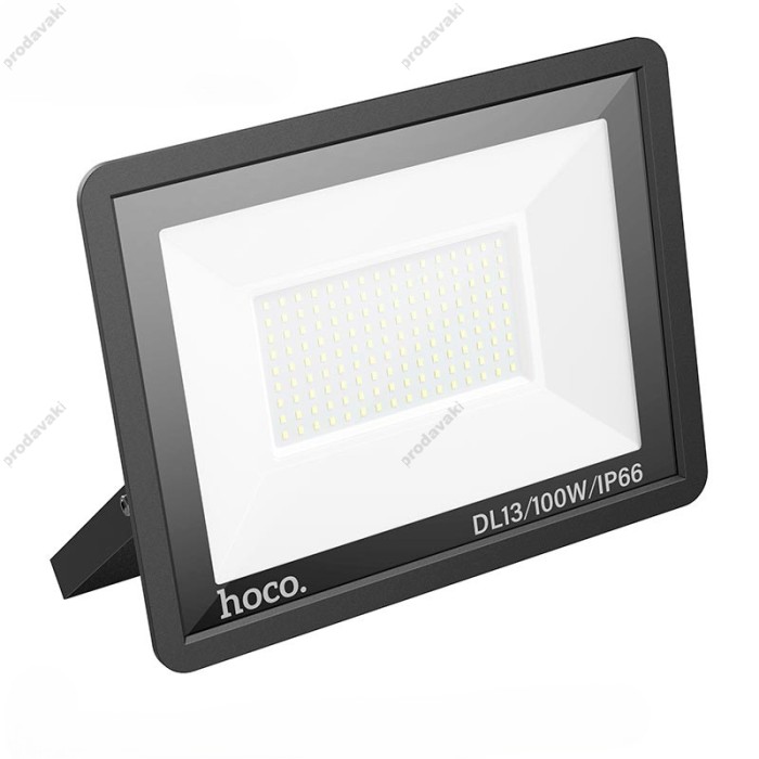 Лампа зовнішня HOCO DL13 Ultra thin outdoor LED flood light 100W IP66 Black