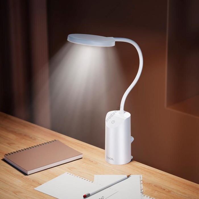Настільна лампа HOCO Hx10 Clip table lamp 200LMN 35h White