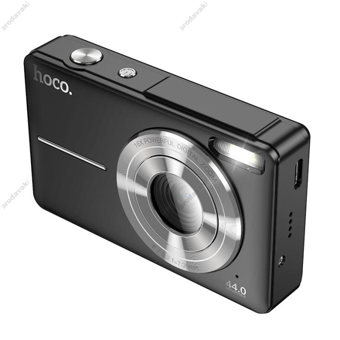 Дитячий фотоапарат / фотокамера HOCO digital camera DV202 44MP 30fps/1920p 2.4" IPS HD Black
