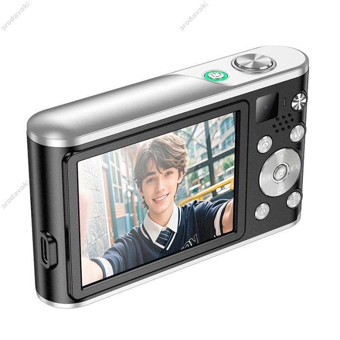 Дитячий фотоапарат / фотокамера HOCO DV203 Dual-Lens digital camera 48MP 30fps/1920p 2.8" IPS HD Black