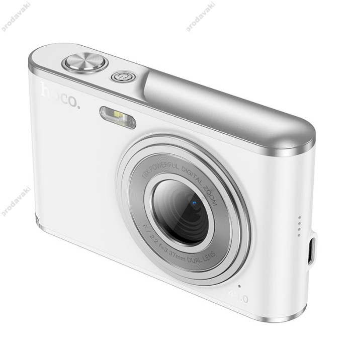 Дитячий фотоапарат / фотокамера HOCO DV203 Dual-Lens digital camera 48MP 30fps/1920p 2.8" IPS HD White