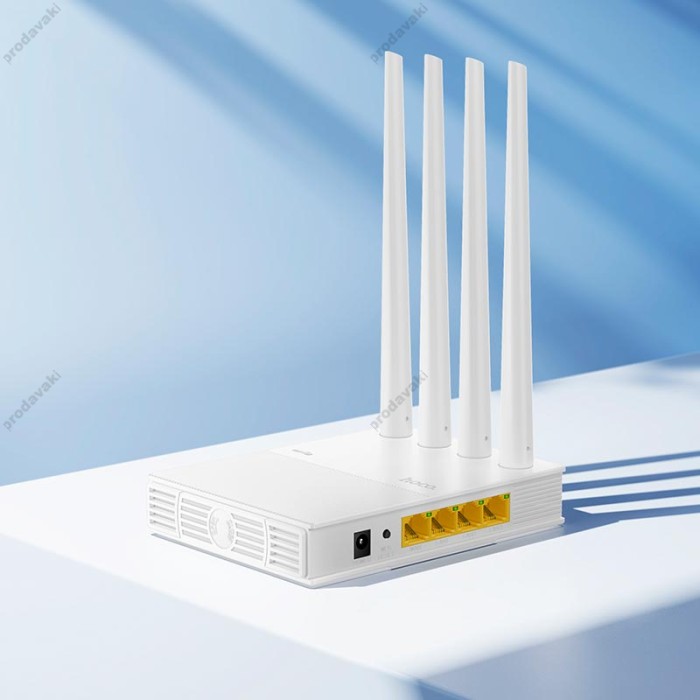 Роутер маршрутизатор Hoco HI31 WiFi5 wireless router 2.4GHz / 5GHz 1200Mbps White