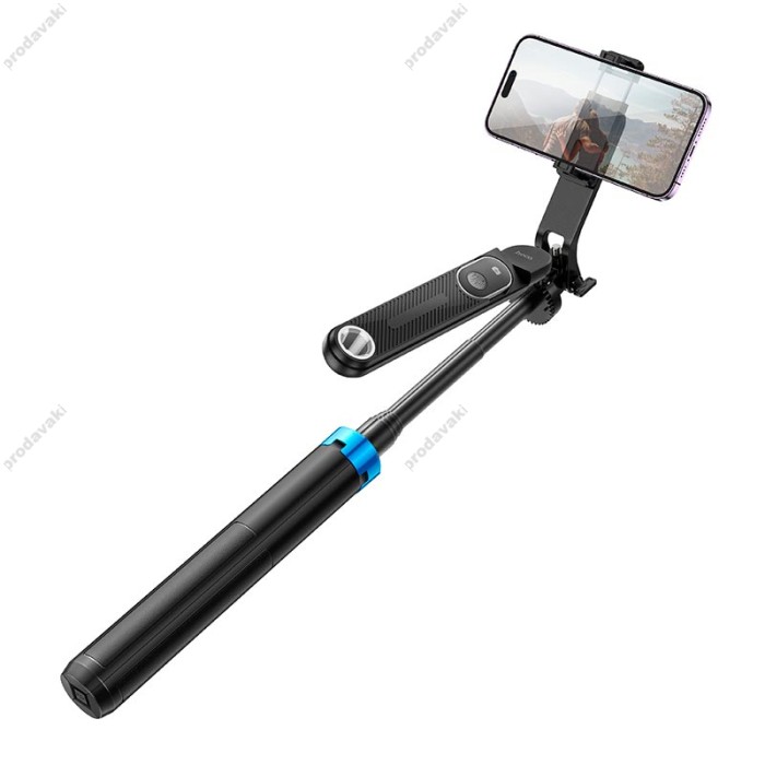 Монопод-трипод HOCO K22 Handy aluminum alloy anti-shake live broadcast holder 1.75m Black