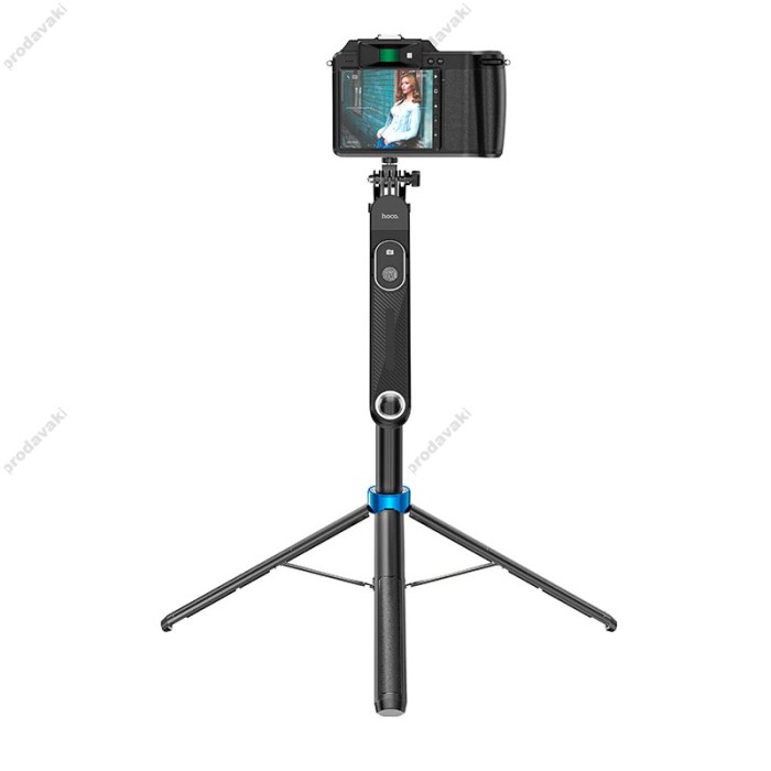 Монопод-трипод HOCO K22 Handy aluminum alloy anti-shake live broadcast holder 1.75m Black