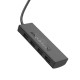 USB-Хаб HOCO HB41 Easy safety 4в1 Type-C to 4xUSB 2.0 0.2M Black