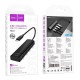 USB-Хаб HOCO HB41 Easy safety Adapter 4в1 Type-C to 4xUSB 3.0 0.2M Black
