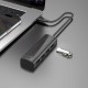 USB-Хаб HOCO HB41 Easy safety Adapter 4в1 Type-C to 4xUSB 3.0 0.2M Black