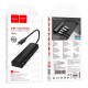 USB-Хаб HOCO HB41 Easy safety Adapter 4в1 Type-C to USB 3.0+3xUSB 2.0 0.2M Black