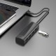 USB-Хаб HOCO HB41 Easy safety Adapter 4в1 Type-C to USB 3.0+3xUSB 2.0 0.2M Black