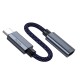 Перехідник Hoco UA29A Type-C male to iP female charging and data adapter cable 3A 0,15m Black