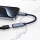 Перехідник Hoco UA29A Type-C male to iP female charging and data adapter cable 3A 0,15m Black