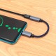 Перехідник Hoco UA29A Type-C male to iP female charging and data adapter cable 3A 0,15m Black