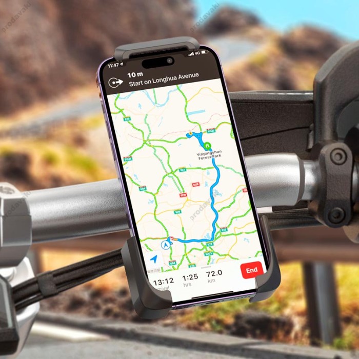 Тримач телефону для велосипеда/мотоцикла XO C201 Full-Coverage Motorcycle Phone Mount 7" Black