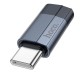Перехідник Hoco UA29 Type-C male to iP Lightning female charging and data adapter 3A Black