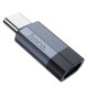 Перехідник Hoco UA29 Type-C male to iP Lightning female charging and data adapter 3A Black