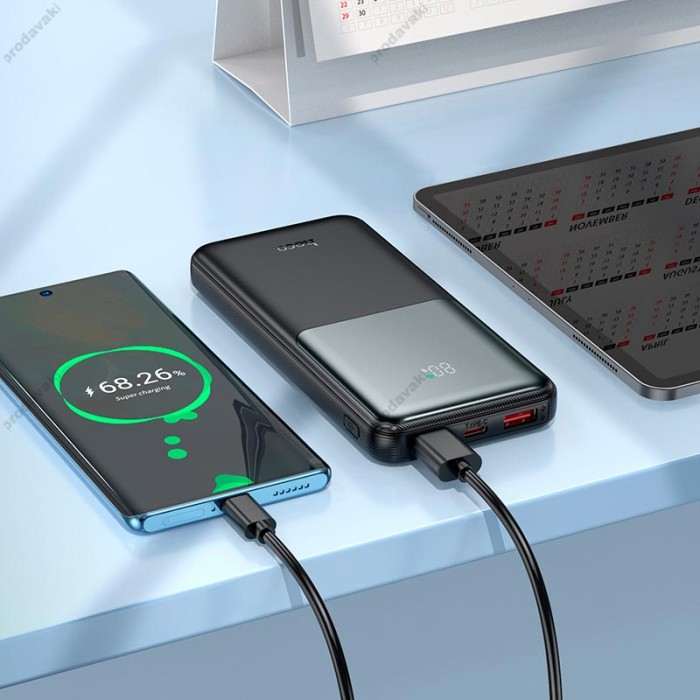 Повербанк портативний акумулятор Power bank Hoco J136 Sirui 22.5W 10000 mAh Black