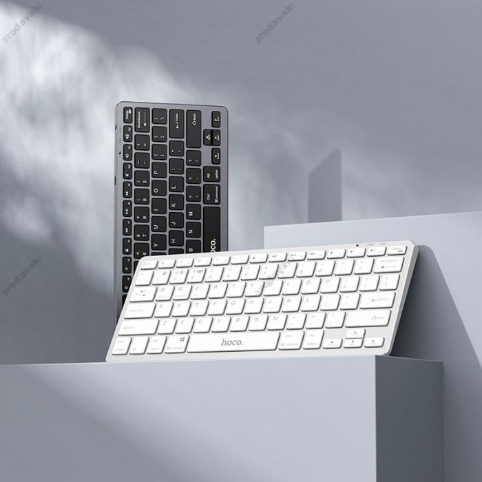 Комп'ютерна Клавіатура HOCO GM32 Wisdom wireless dual-mode keyboard 2.4G / BT5.0 50h Max White