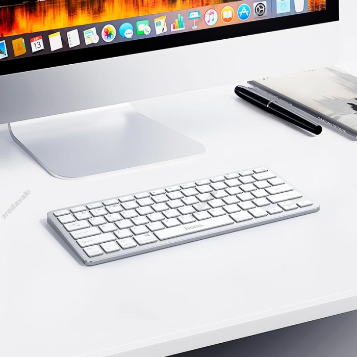 Комп'ютерна Клавіатура HOCO GM32 Wisdom wireless dual-mode keyboard 2.4G / BT5.0 50h Max White