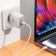 Мережевий зарядний пристрій Hoco C137A Rock charger 45W White
