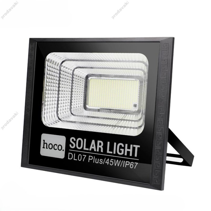 Лампа зовнішня HOCO DL07 Plus Outdoor solar energy garden light 45W IP67 Black