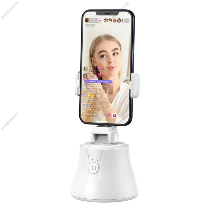 Підставка з трекером руху BASEUS 360°AI Following Shot Tripod Head White (SUYT-B02)
