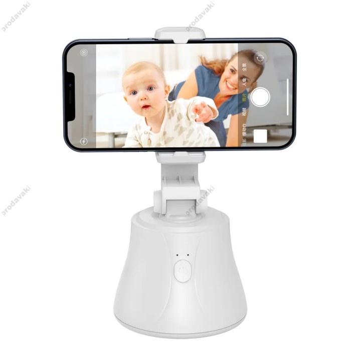 Підставка з трекером руху BASEUS 360°AI Following Shot Tripod Head White (SUYT-B02)