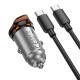 Автомобільний зарядний пристрій Hoco NZ16B Rigorous port Type-C set 3A 45W Metal-grey