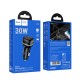 Автомобільний зарядний пристрій Hoco Z58 Rank single port Car charger 30W Black