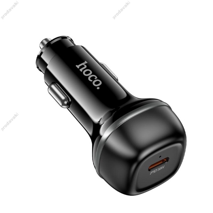 Автомобільний зарядний пристрій Hoco Z58 Rank single port Car charger 30W Black