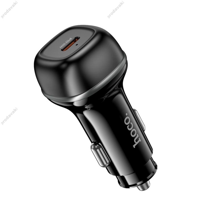 Автомобільний зарядний пристрій Hoco Z58 Rank single port Car charger 30W Black