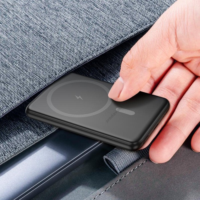 Повербанк портативний акумулятор Power bank Hoco J140A Tony MagSafe магнітний 20W 5000 mAh Black