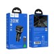 Автомобільний зарядний пристрій Hoco Z58 rank single port Car charger Type-C cable 30W Black