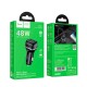 Автомобільний зарядний пристрій Hoco Z58A Rank dual port Car charger 48W Black