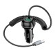 Автомобільний зарядний пристрій Hoco Z58B Rank Car charger Type-C cable 48W Black