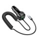 Автомобільний зарядний пристрій Hoco Z58B Rank Car charger Type-C cable 48W Black