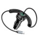 Автомобільний зарядний пристрій Hoco Z58B Rank Car charger Type-C cable 48W Black