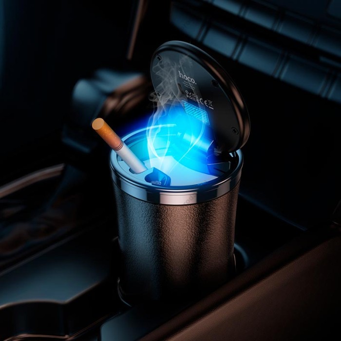 Автомобільна попільничка Hoco ZP10 Charm car ashtray Black