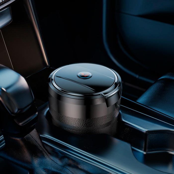Автомобільна попільничка Hoco ZP11 Delta car ashtray Black