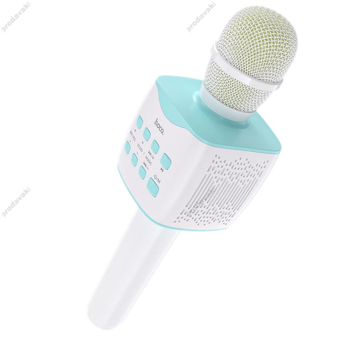 Портативна колонка-мікрофон HOCO BK5 Cantando karaoke microphone BT 5.0 Blue