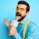 Портативна колонка-мікрофон HOCO BK5 Cantando karaoke microphone BT 5.0 Blue