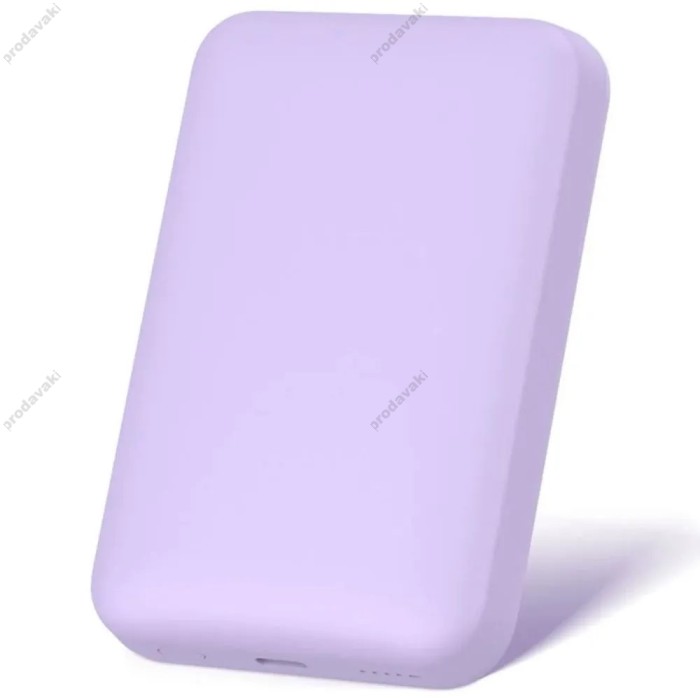 Повербанк портативний акумулятор Power Bank Wiwu Wi-P037 Magnetic 20W 5000 mAh Purple